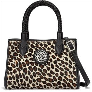 Brighton Vivienne Mini Tote Winter Leopard NWT